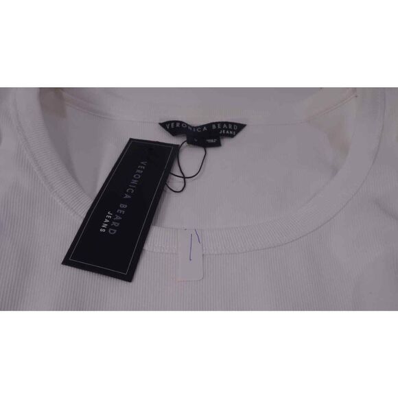 Veronica Beard Avedon Top White Ruffle Long Sleeve Top L NWT 228 IRRG - Picture 7 of 10